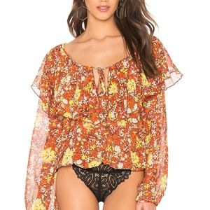 NWT Free People Say it to Me Floral Bodysuit